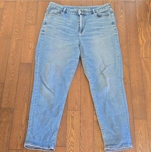 American Eagle Outfitters Light Blue Denim  Mom Jeans Sizec16X28